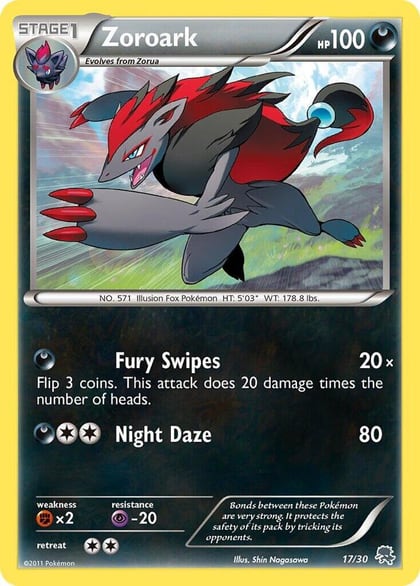 Zoroark (#17 Non-Holo), BW Trainer Kit: Excadrill & Zoroark 17/30