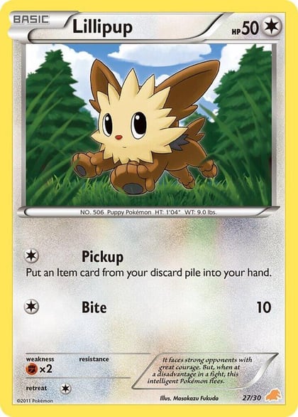 Lillipup (#27), BW Trainer Kit: Excadrill & Zoroark 27/30