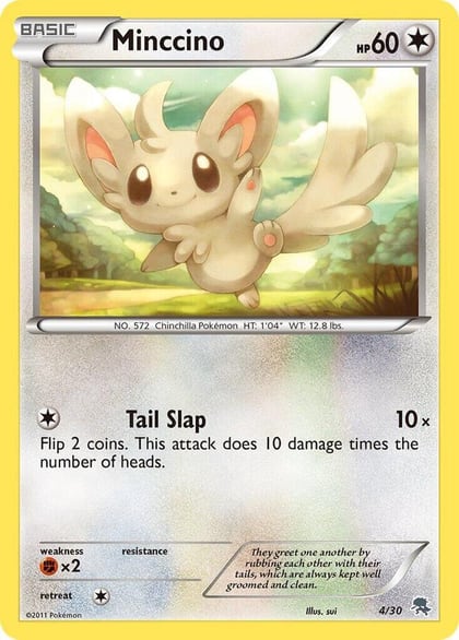 Minccino (#4), BW Trainer Kit: Excadrill & Zoroark 4/30