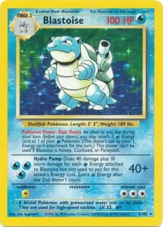 Blastoise, Base Set 002/102