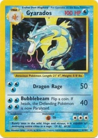 Gyarados, Base Set 006/102