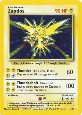 Zapdos, Base Set 016/102