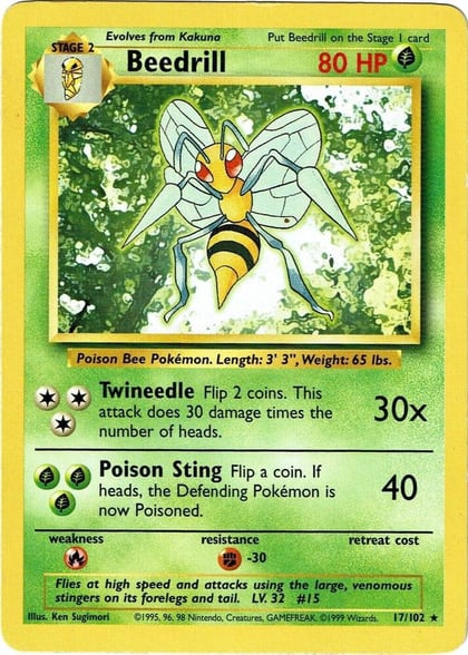 Beedrill, Base Set 017/102