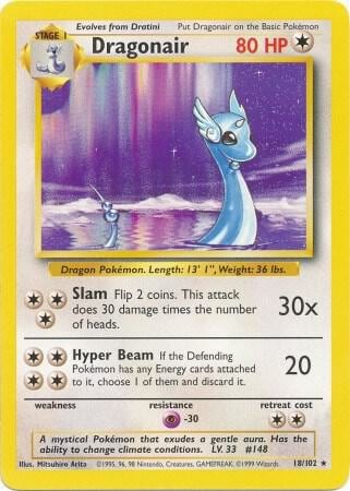 Dragonair, Base Set 018/102