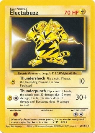 Electabuzz, Base Set 020/102