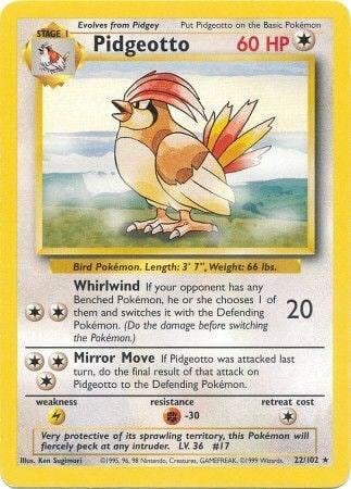 Pidgeotto, Base Set 022/102
