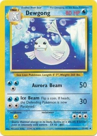 Dewgong, Base Set 025/102