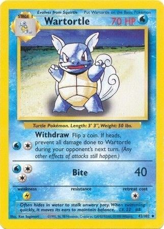 Wartortle, Base Set 042/102