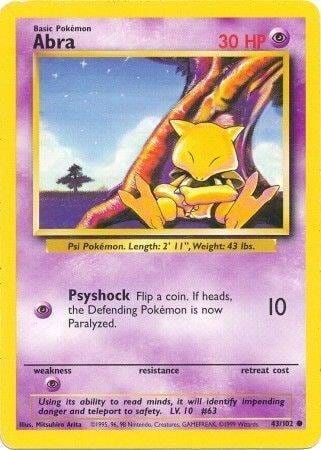 Abra, Base Set 043/102