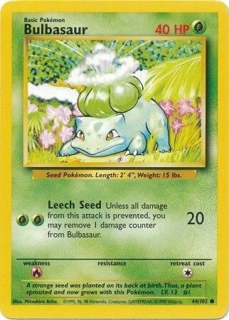 Bulbasaur, Base Set 044/102