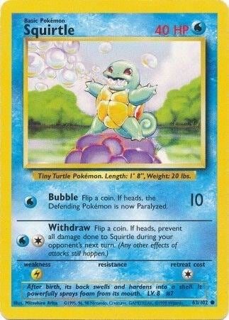 Squirtle, Base Set 063/102