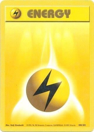 Lightning Energy, Base Set 100/102