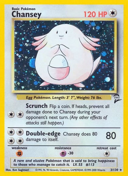 Chansey, Base Set 2 003/130