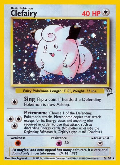 Clefairy, Base Set 2 006/130