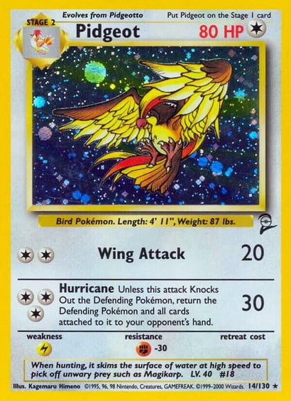 Pidgeot, Base Set 2 014/130