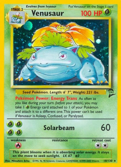 Venusaur, Base Set 2 018/130