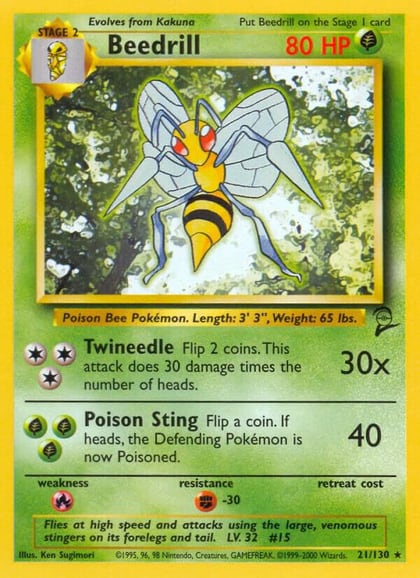 Beedrill, Base Set 2 021/130