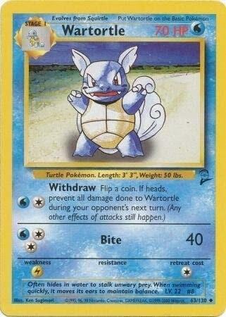 Wartortle, Base Set 2 063/130