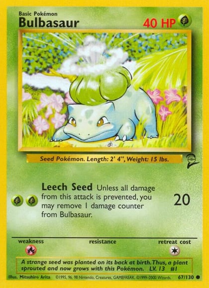 Bulbasaur, Base Set 2 067/130