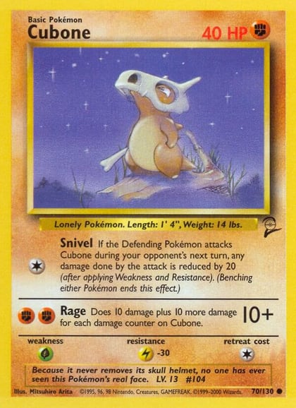 Cubone, Base Set 2 070/130