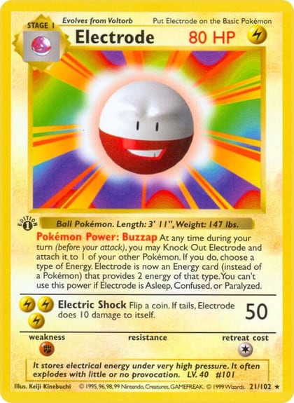 Electrode, Base Set (Shadowless) 021/102