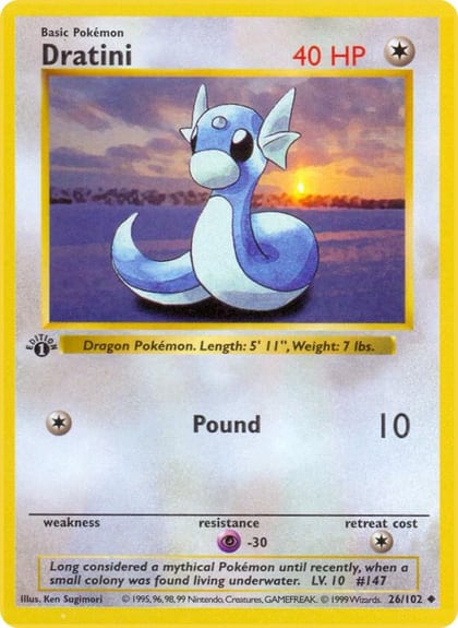Dratini, Base Set (Shadowless) 026/102