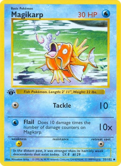 Magikarp, Base Set (Shadowless) 035/102