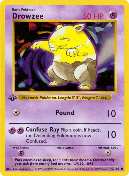 Drowzee, Base Set (Shadowless) 049/102