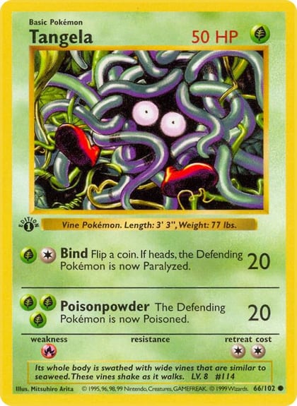 Tangela, Base Set (Shadowless) 066/102