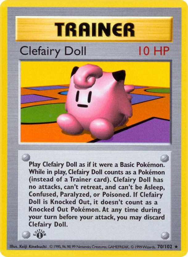 Clefairy Doll, Base Set (Shadowless) 070/102
