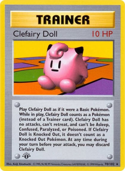 Clefairy Doll, Base Set (Shadowless) 070/102