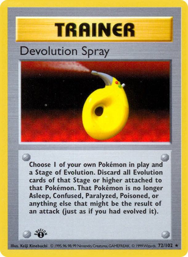Devolution Spray, Base Set (Shadowless) 072/102
