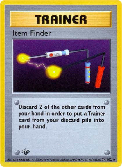Item Finder, Base Set (Shadowless) 074/102