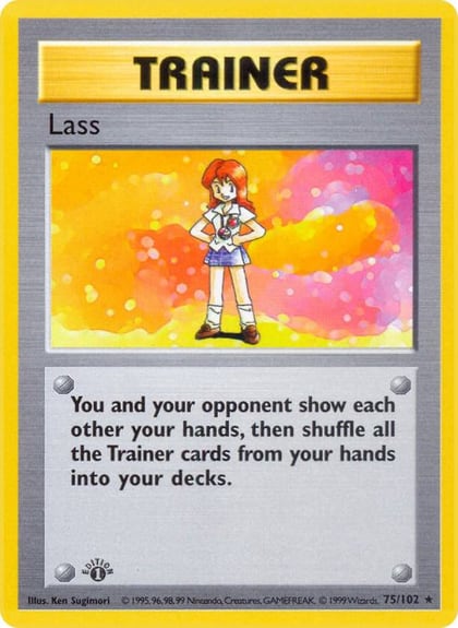 Lass, Base Set (Shadowless) 075/102