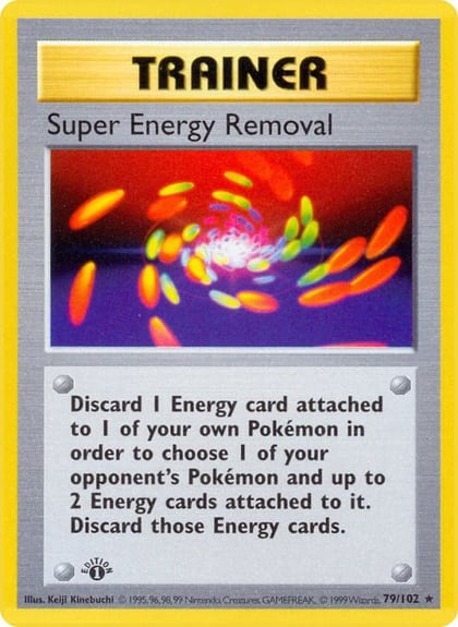 Super Energy Removal, Base Set (Shadowless) 079/102
