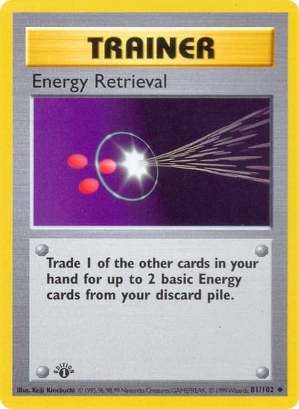 Energy Retrieval, Base Set (Shadowless) 081/102