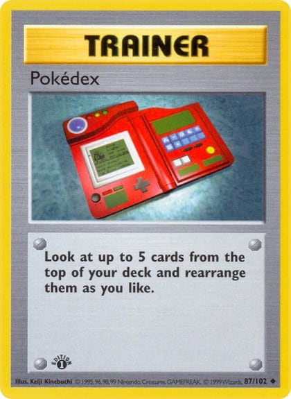 Pokedex, Base Set (Shadowless) 087/102
