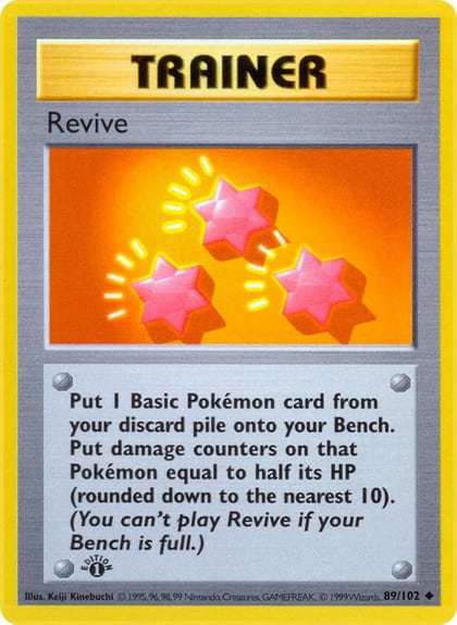 Revive, Base Set (Shadowless) 089/102
