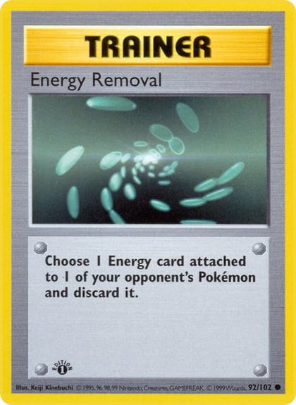 Energy Removal, Base Set (Shadowless) 092/102