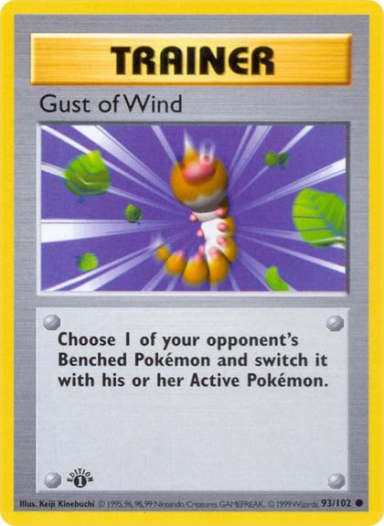 Gust of Wind, Base Set (Shadowless) 093/102