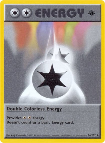 Double Colorless Energy, Base Set (Shadowless) 096/102