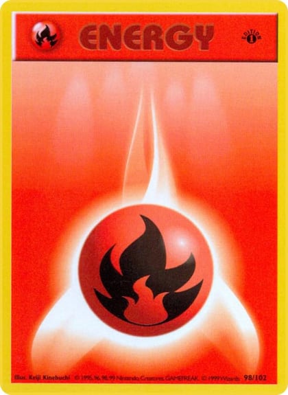 Fire Energy, Base Set (Shadowless) 098/102