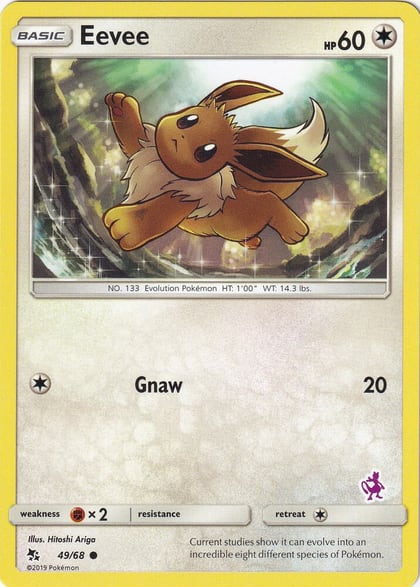Eevee - 49/68 (Mewtwo Stamped), Battle Academy 049/068