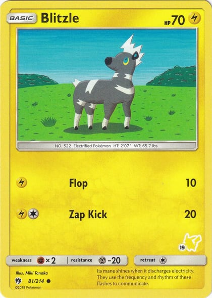 Blitzle - 81/214 (#19 Pikachu Stamped), Battle Academy 081/214