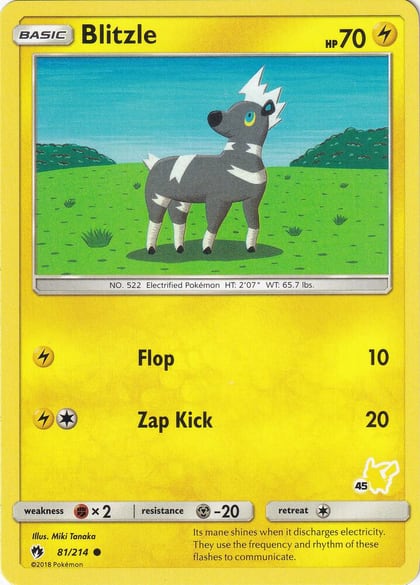 Blitzle - 81/214 (#45 Pikachu Stamped), Battle Academy 081/214