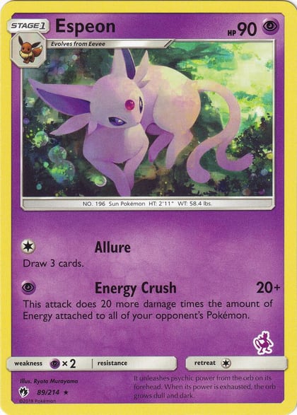 Espeon - 89/214 (Mewtwo Stamped), Battle Academy 089/214