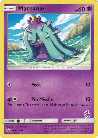 Mareanie - 105/214 (Mewtwo Stamped), Battle Academy 105/214