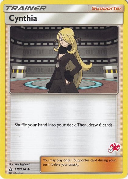 Cynthia - 119/156 (#50 Charizard Stamped), Battle Academy 119/156