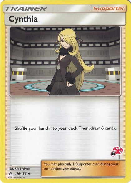 Cynthia - 119/156 (#59 Charizard Stamped), Battle Academy 119/156