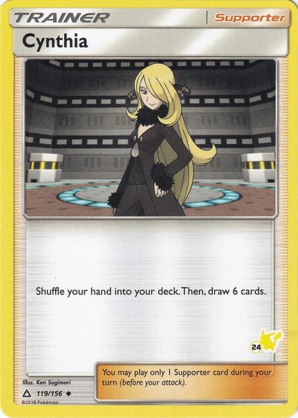 Cynthia - 119/156 (#24 Pikachu Stamped), Battle Academy 119/156